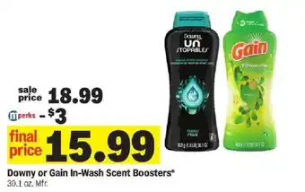 Meijer Downy or Gain In-Wash Scent Boosters offer