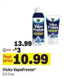 Meijer Vicks VapoFreeze offer