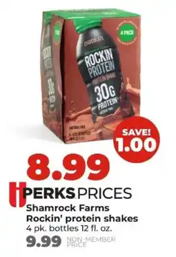 Hy-Vee Shamrock Farms Rockin' protein shakes offer