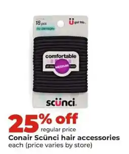 Hy-Vee Conair Scünci hair accessories offer