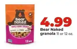 Hy-Vee Bear Naked granola offer