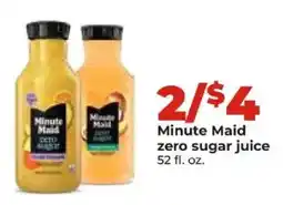 Hy-Vee Minute Maid zero sugar juice offer