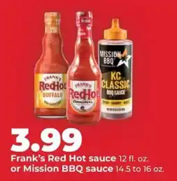 Hy-Vee Frank's Red Hot sauce offer