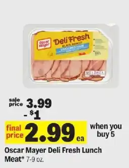 Meijer Oscar Mayer Deli Fresh Lunch Meat offer