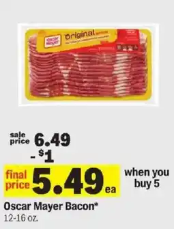 Meijer Oscar Mayer Bacon offer
