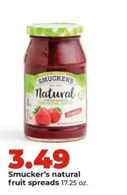 Hy-Vee Smucker's natural fruit spreads offer