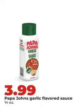 Hy-Vee Papa Johns garlic flavored sauce offer