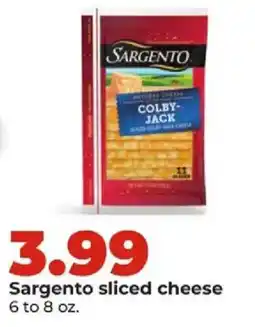 Hy-Vee Sargento sliced cheese offer
