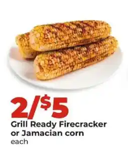 Hy-Vee Grill Ready Firecracker or Jamaican corn offer