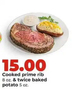 Hy-Vee Cooked prime rib offer