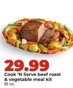 Hy-Vee Cook 'N Serve beef roast & vegetable meal kit offer