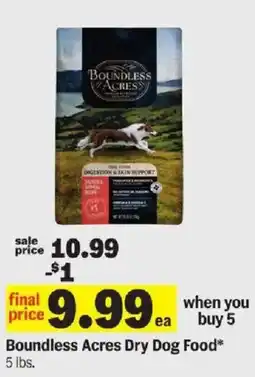 Meijer Boundless Acres Dry Dog Food offer