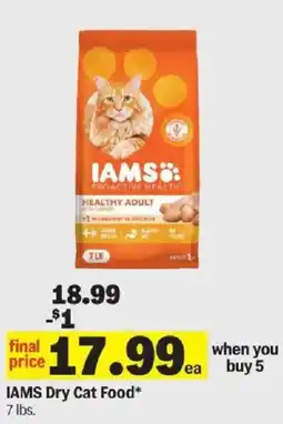 Meijer Iams dry cat food offer