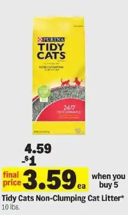 Meijer Tidy Cats Non-Clumping Cat Litter offer