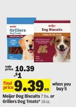 Meijer Meijer Dog Biscuits or Grillers Dog Treats offer