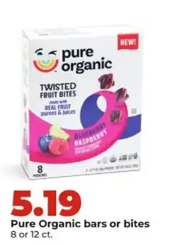 Hy-Vee Pure Organic bars or bites offer