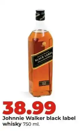 Hy-Vee Johnnie Walker black label whisky offer