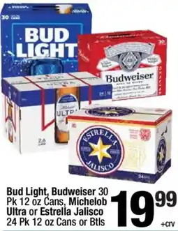 Super King Markets Bud Light, Budweiser or Michelob Ultra or Estrella Jalisco offer