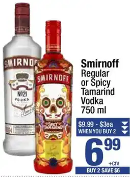Super King Markets Smirnoff Regular or Spicy Tamarind Vodka offer