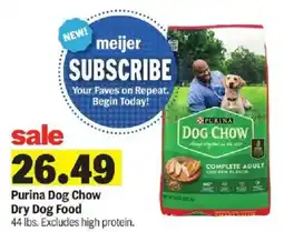 Meijer Purina Dog Chow Dry Dog Food offer