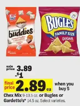 Meijer Chex Mix or Bugles or Gardetto's offer