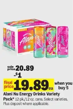 Meijer Alani Nu Energy Drinks Variety offer