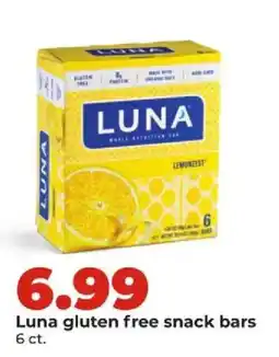 Hy-Vee Luna gluten free snack bars offer