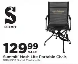 Mills Fleet Farm Summit Mesh Lite Portable Chair offer
