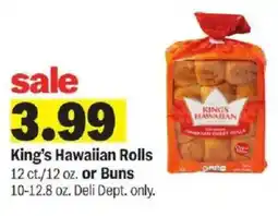 Meijer King's Hawaiian Rolls offer