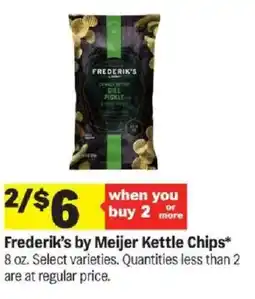 Meijer Frederik's by Meijer Kettle Chips offer