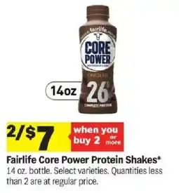 Meijer Fairlife Core Power Protein Shakes offer