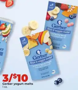 Hy-Vee Gerber yogurt melts offer