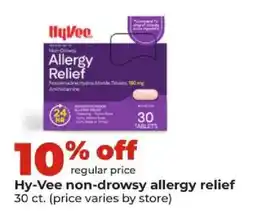 Hy-Vee Hy-Vee non-drowsy allergy relief offer