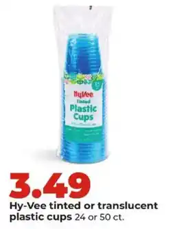 Hy-Vee Hy-Vee tinted or translucent plastic cups offer