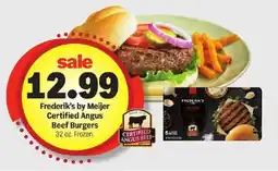 Meijer Frederik's by Meijer Certified Angus Beef Burgers offer