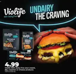 Hy-Vee Violife 100% dairy free sour cream, dip, creamer or cheese products offer
