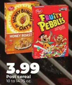 Hy-Vee Post cereal offer