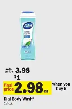Meijer Dial Body Wash offer