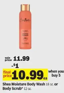 Meijer Shea Moisture Body Wash or Body Scrub offer