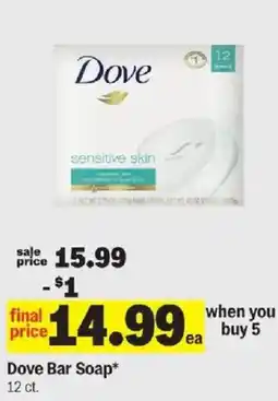 Meijer Dove Bar Soap offer