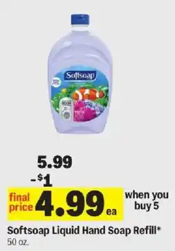 Meijer Softsoap liquid hand soap refill offer