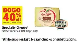 Meijer Specialty Cheese offer