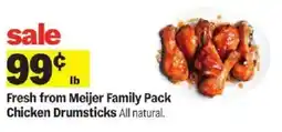 Meijer Meijer Family Pack Chicken Drumsticks offer