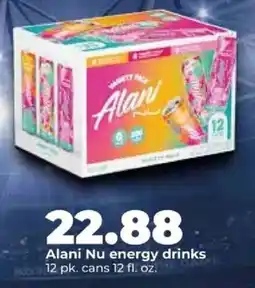 Hy-Vee Alani Nu energy drinks offer