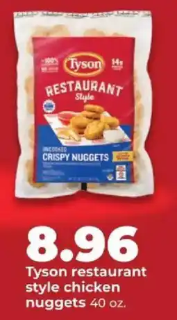 Hy-Vee Tyson restaurant style chicken nuggets offer