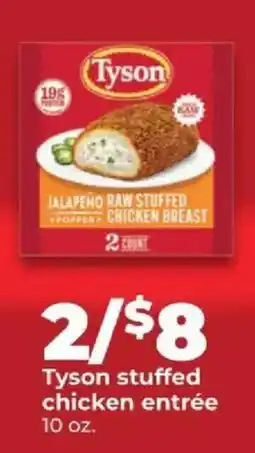 Hy-Vee Tyson stuffed chicken entrée offer