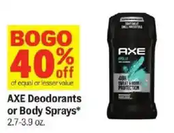 Meijer Axe Deodorants or Body Sprays offer