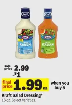 Meijer Kraft Salad Dressing offer