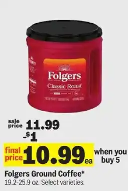 Meijer Folgers Ground Coffee offer