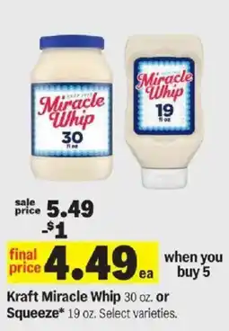Meijer Kraft miracle whip offer